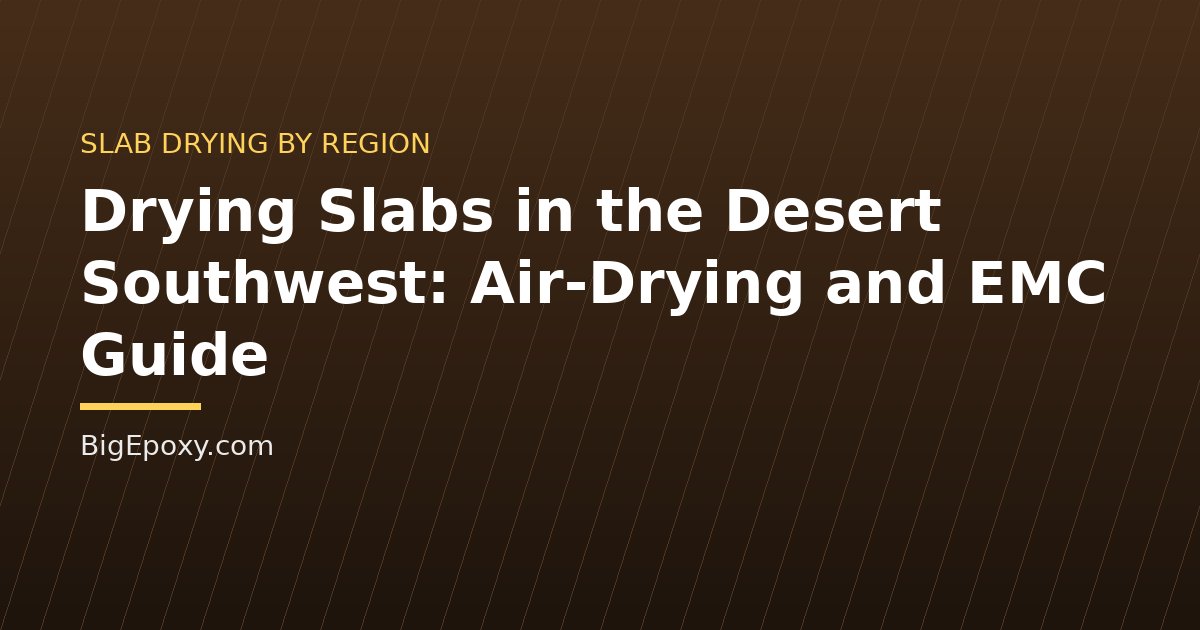 Drying Slabs in the Desert Southwest: Air-Drying and EMC Guide