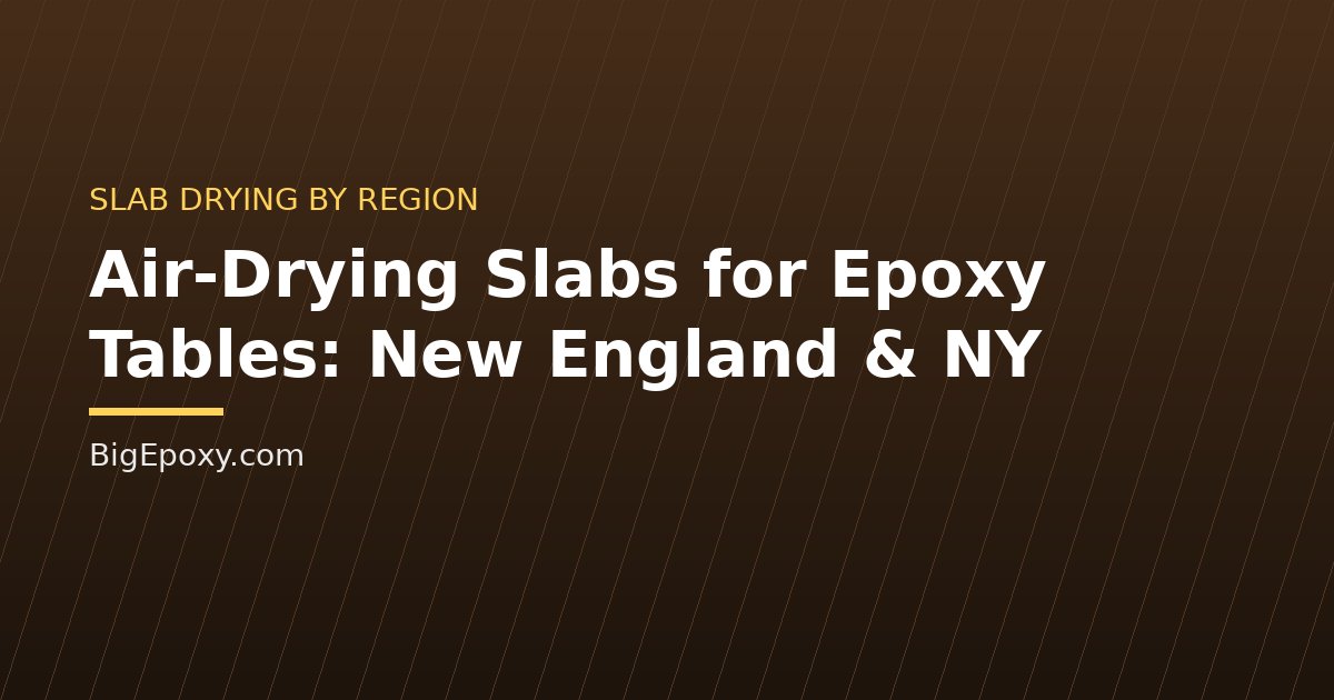 Air-Drying Slabs for Epoxy Tables: New England & NY