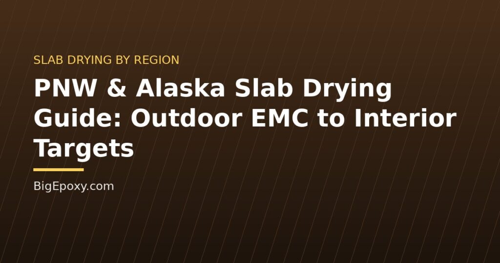 PNW & Alaska Slab Drying Guide: Outdoor EMC to Interior Targets