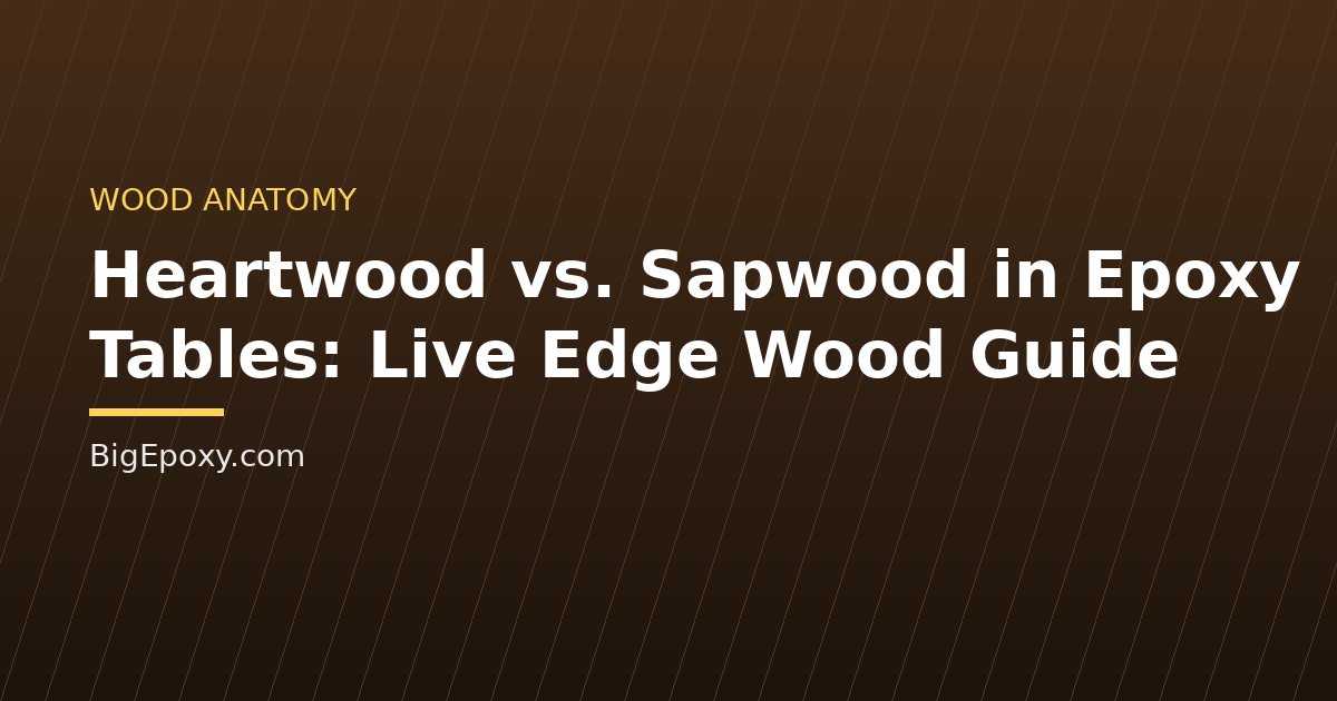 Heartwood vs. Sapwood in Epoxy Tables: Live Edge Wood Guide