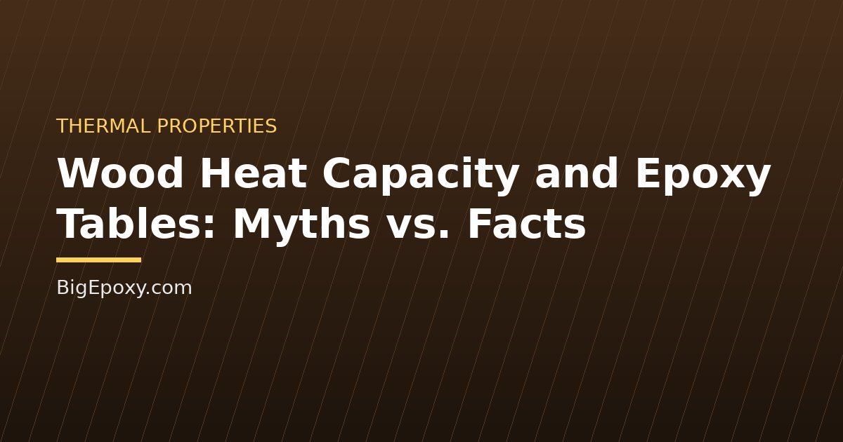 Wood Heat Capacity and Epoxy Tables: Myths vs. Facts