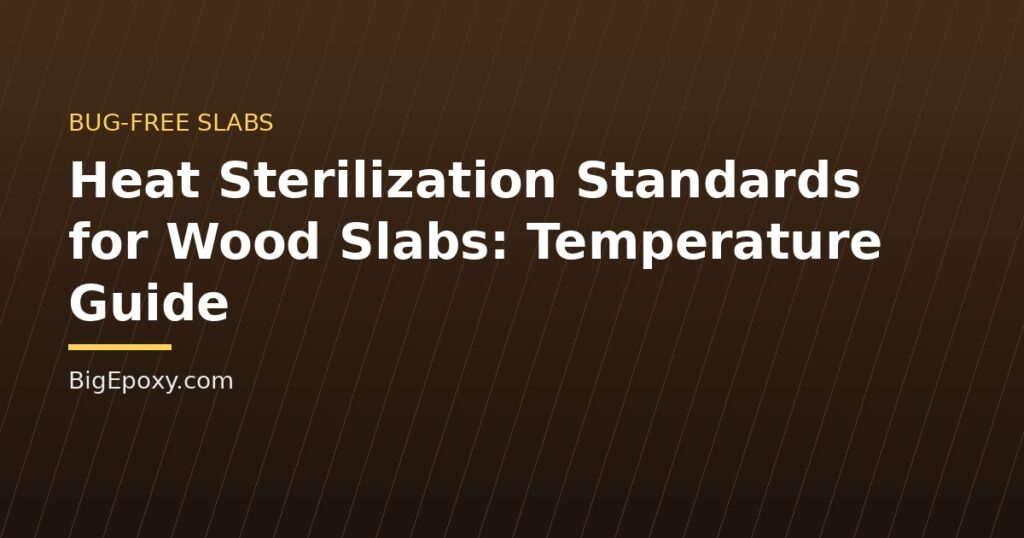 Heat Sterilization Standards for Wood Slabs: Temperature Guide