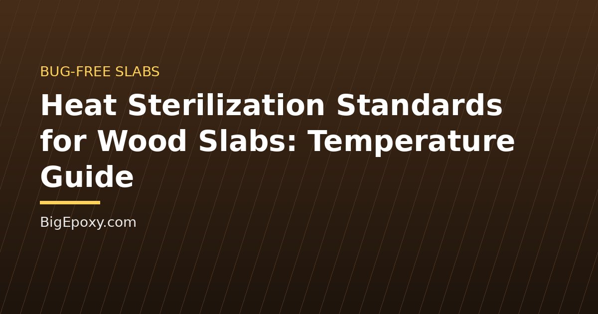 Heat Sterilization Standards for Wood Slabs: Temperature Guide