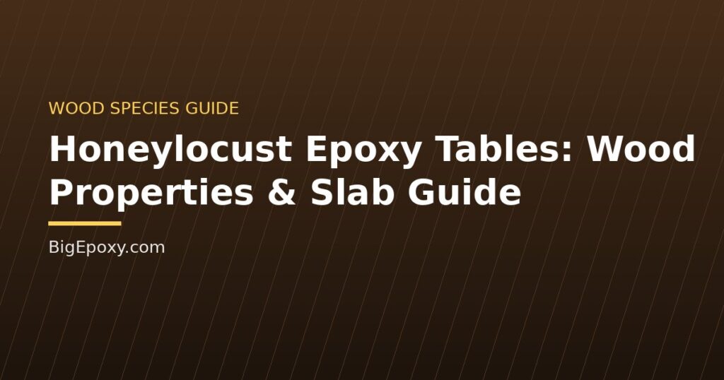 Honeylocust Epoxy Tables: Wood Properties & Slab Guide