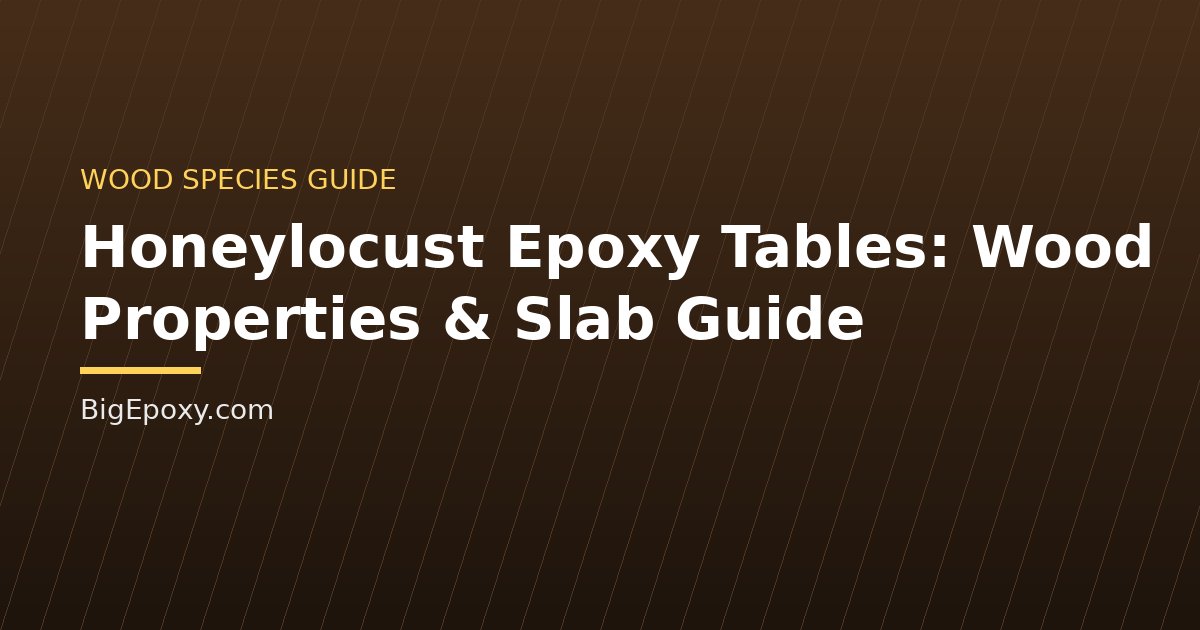 Honeylocust Epoxy Tables: Wood Properties & Slab Guide