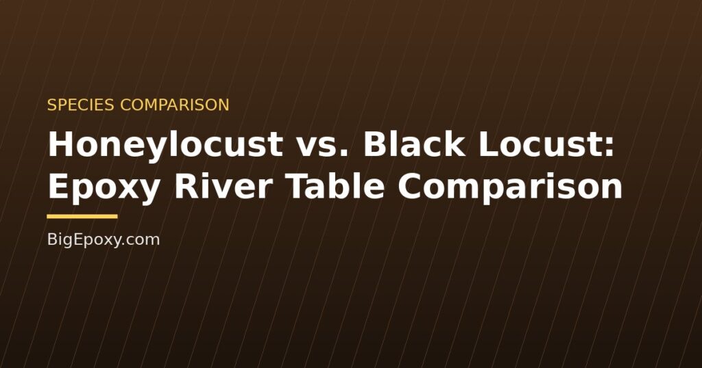 Honeylocust vs. Black Locust: Epoxy River Table Comparison