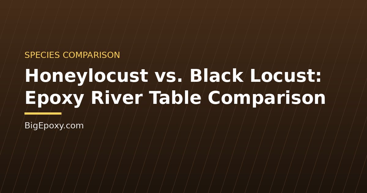 Honeylocust vs. Black Locust: Epoxy River Table Comparison