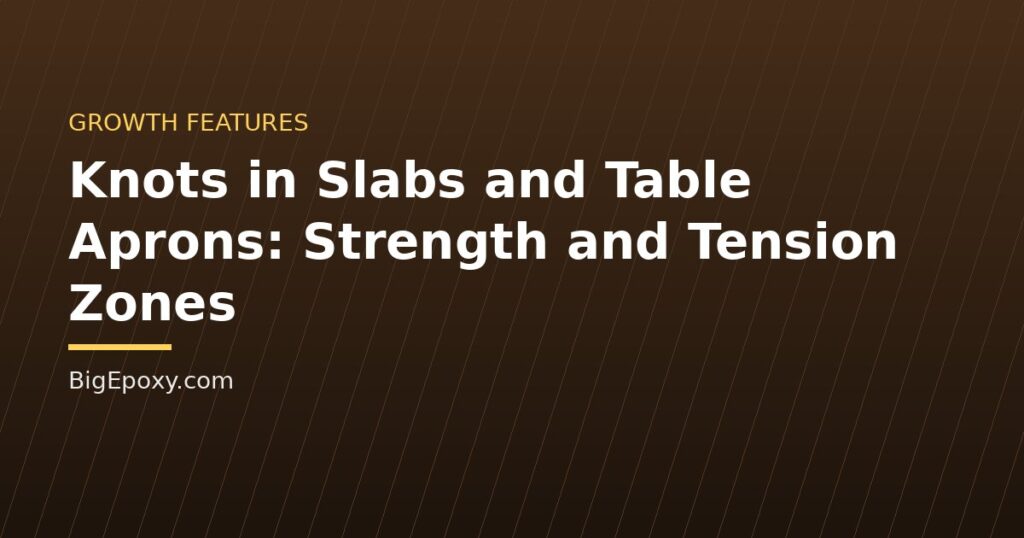 Knots in Slabs and Table Aprons: Strength and Tension Zones
