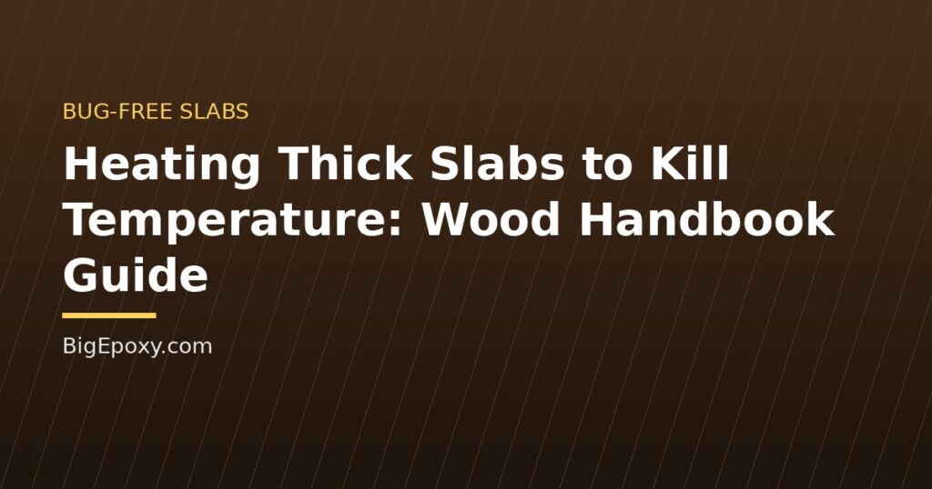 Heating Thick Slabs to Kill Temperature: Wood Handbook Guide