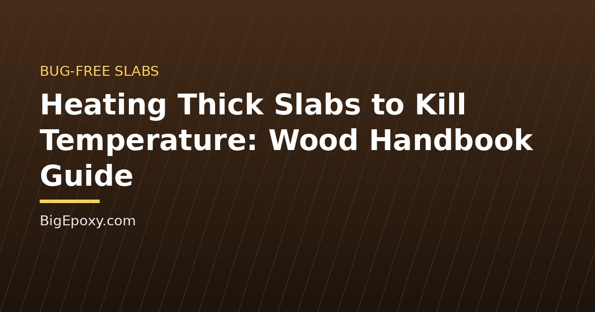 Heating Thick Slabs to Kill Temperature: Wood Handbook Guide