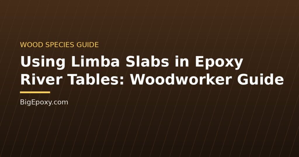 Using Limba Slabs in Epoxy River Tables: Woodworker Guide