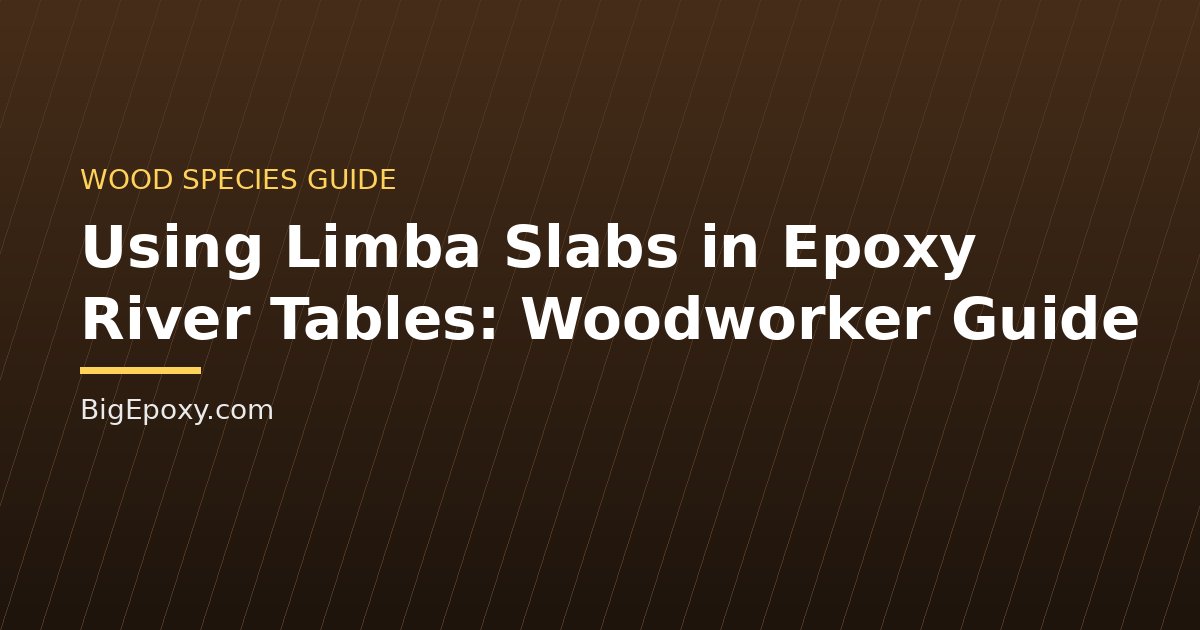 Using Limba Slabs in Epoxy River Tables: Woodworker Guide