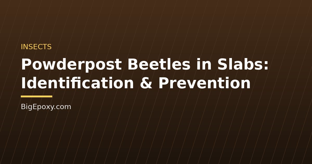Powderpost Beetles in Slabs: Identification & Prevention