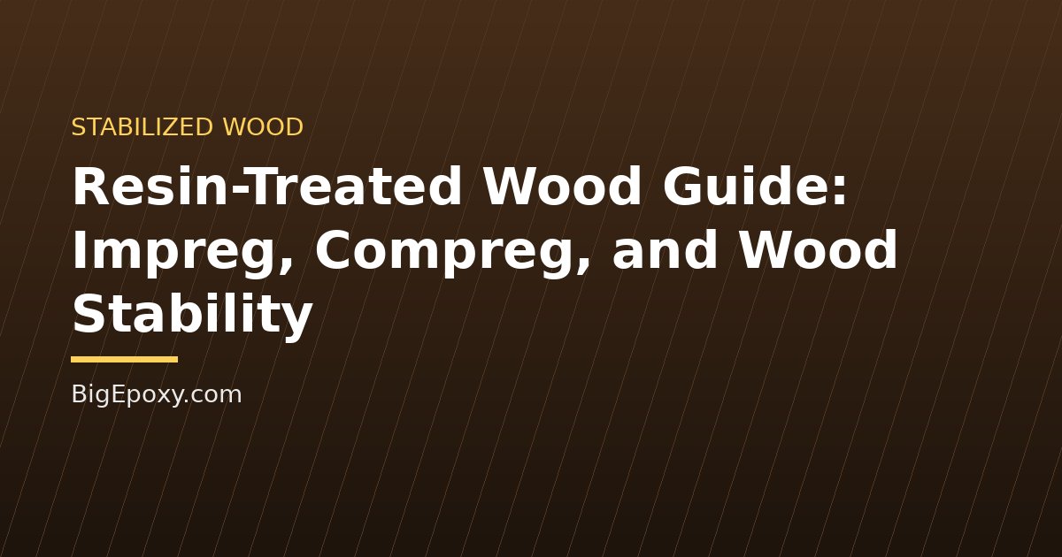 Resin-Treated Wood Guide: Impreg, Compreg, and Wood Stability