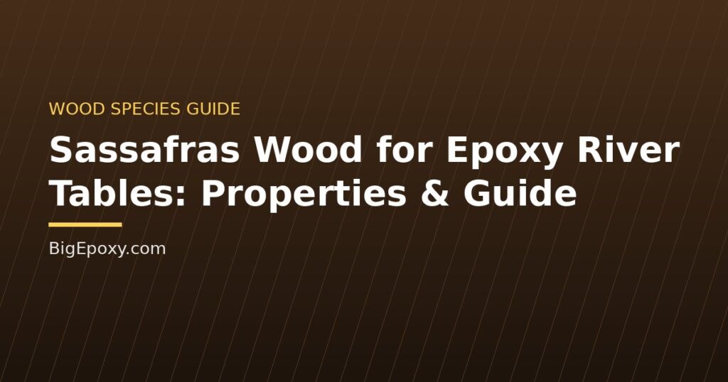Sassafras Wood for Epoxy River Tables: Properties & Guide