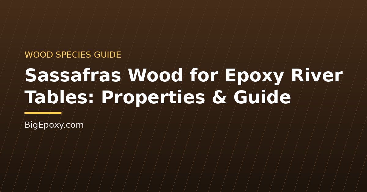 Sassafras Wood for Epoxy River Tables: Properties & Guide