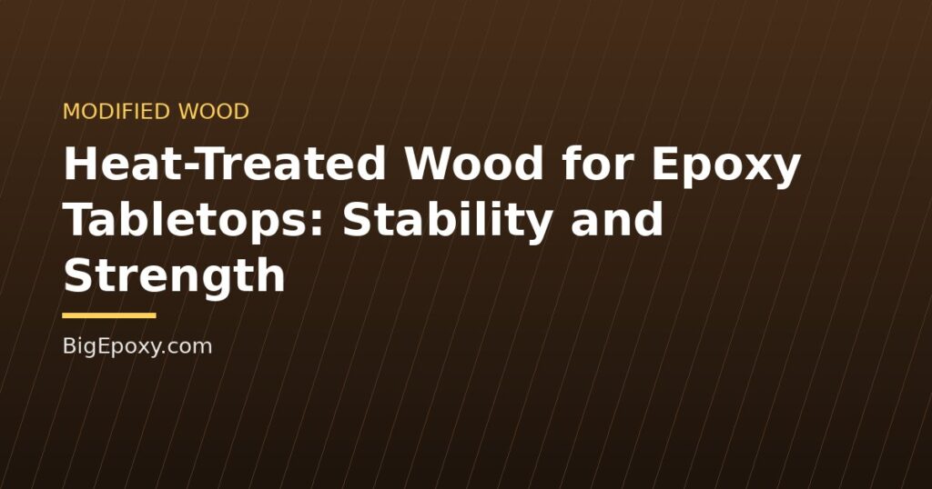 Heat-Treated Wood for Epoxy Tabletops: Stability and Strength