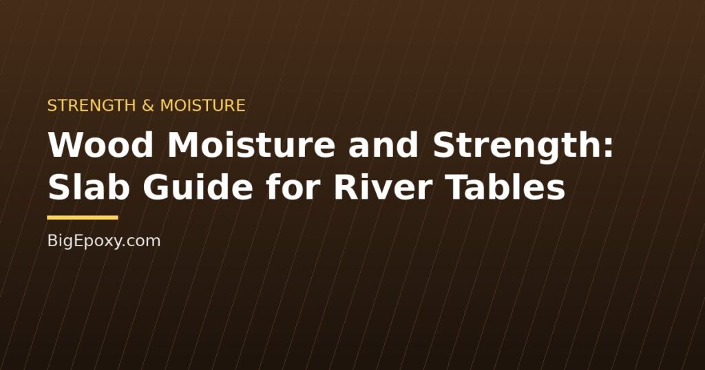 Wood Moisture and Strength: Slab Guide for River Tables