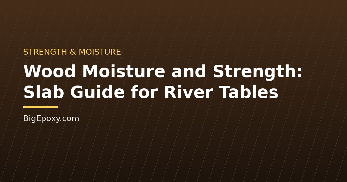 Wood Moisture and Strength: Slab Guide for River Tables